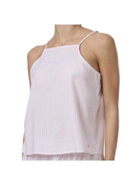 NWT Tommy Hilfiger Women's Comfort Pink Blue Striped Cami Pajama Top Size Small